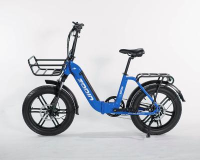 China New Fashion Aluminum Alloy Popular 20 Inch 500W 48V 10.5Ah 7 Speed ​​Brushless Foldable Electric Bicycle for sale