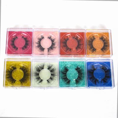 China Natural Stripe Mink Eyelashes Vendor Customized Celebrity Thick Faux Boxes The Full Lashes 25mm 3d Mink Eyelashes for sale