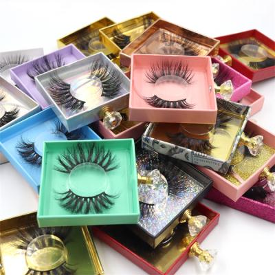 China Mink Curly Eyelashes Lash Strips False Eyelashes Set 3D Mink 25Mm Thick Package Seller Full Eyelash for sale