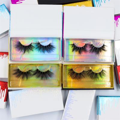 China Price 5D 25Mm Thick Mink Strip Lashes Seller Bulk Curly Full Fake Mink Strip 25Mm Thick Hair Good Seller for sale