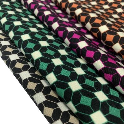 China Anti Pill Custom Printed NR Millenium Bengaline Fabric Rayon Nylon Spandex Fabric For Pants Bengaline Print Fabric for sale