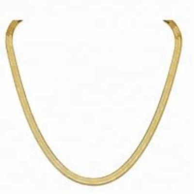 China Environmentally Friendly Wholesale Gold Plated Fishbone Necklace Chain Necklace for sale