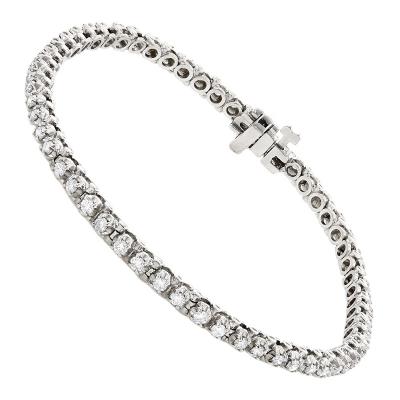 China Fashionable Shining Environmentally Friendly Tennis Bracelet Women's Cubic Zircon Tennis Bracelet Custom for sale