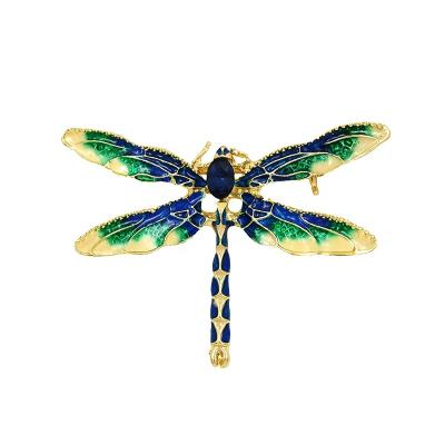 China Environmental Friendly Personalized Colorful Enamel Jewelry, Custom Dragonfly Brooch Pin For Women And Men for sale