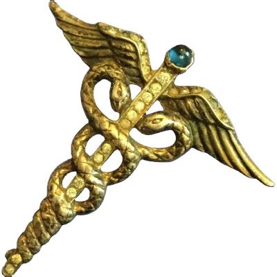 China Fashion Series Brooch Pin Environmental Friendly Medical Gold Plated Medical Brooch for sale