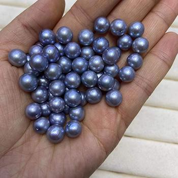 China Silver Gray Round Freshwater 7-9mm High Quality Freshwater Edison Pearl Loose Pearl 6-7mm for sale