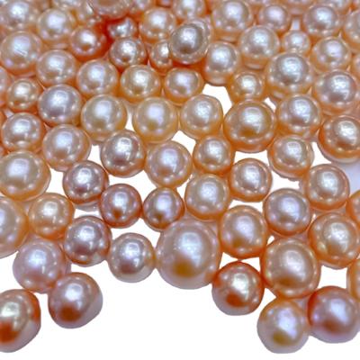 China China Classic 9-10mm Chinese Red Luminous Round Flawless Freshwater Pearl for sale