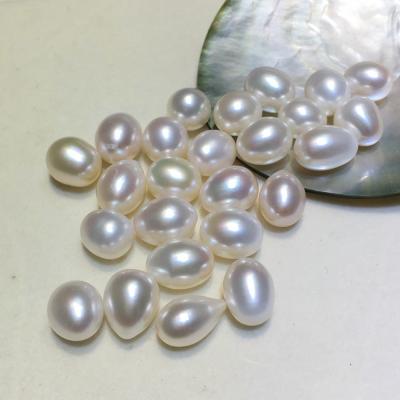 China Selected Oval Beads And Big Beads For Making Jewelry 11-12mm High Grade Rice Shape Natural Freshwater Aquaculture DIY Loose Custom Wholesale Bead for sale