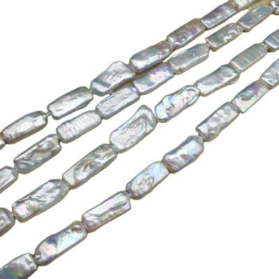 China DIY Jewelry Making New 10x19mm Square Irregular Shape Bead Chain Baroque Semi-finished for sale