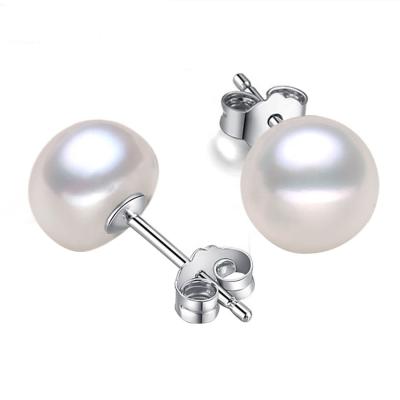 China CLASSIC 925 sterling silver soft temperament and fashion freshwater pearl jewelry earrings for women for sale