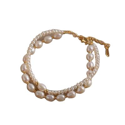 China TRENDY Sterling Silver Accessories Natural Fresh Water Bead Bracelet for sale