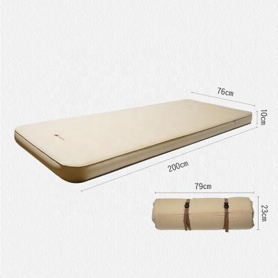 China Ourdoor Ultralight Portable Outdoor Camping Thickened Sponge Single Air Double Bed Folding Mattress Camping Sleep Self-Inflating Pad for sale