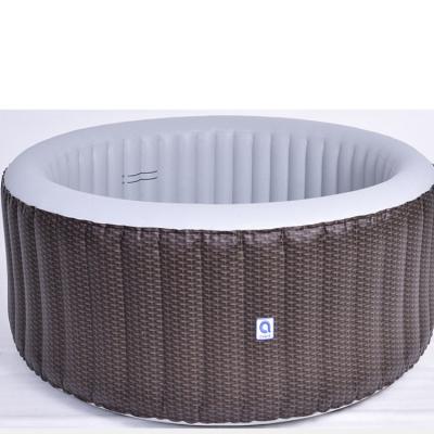 China Hot Tubs 2022 Modern New Design Popular Inflatable Round Shape Garden Bath Portable Outdoor Spa For 2-4 Person Hot Tubs Spa for sale