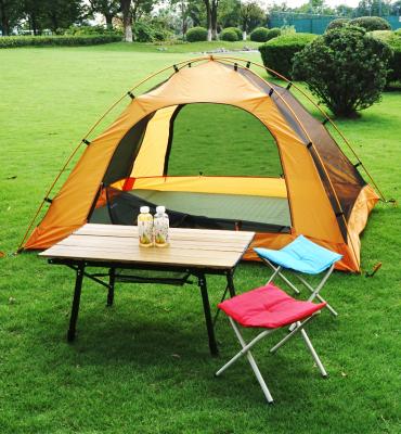 China Straight Tying Type Chanodug Two Layer Camping Tent Outdoor Waterproof Tents 210t Polyester Hiking Tent for sale