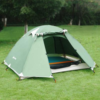 China Outdoor Stretch Tent Large Portable Hot Sale Wholesale Waterproof Tent Camping Hiking Mountaineering 2 Layer Camping Tents for sale