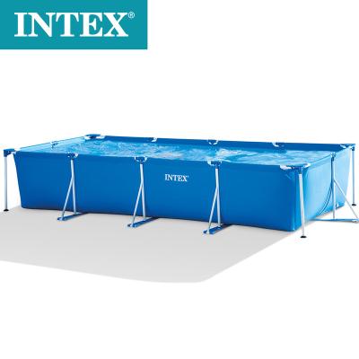 China PVC INTEX 28273 4.5M X 2.2M X 0.84M Rectangular Frame Above Ground Family Pool for sale