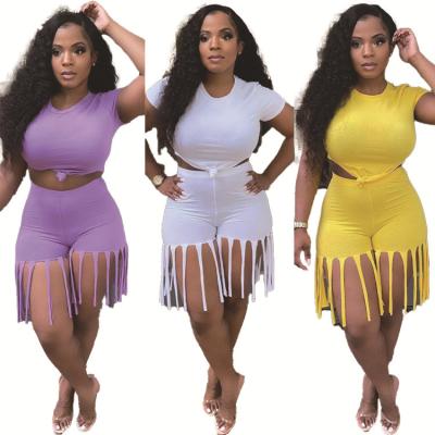 China Breathable YJ Drop Shipping Two Piece Set For Ladies Knitted Shorts Sets Fall Outfit Plus Size Womens Clothing Skirt Two Piece Set for sale