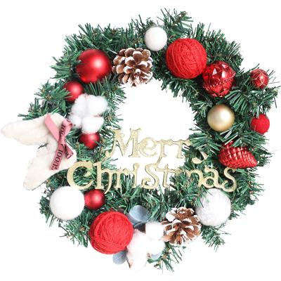 China Indoor Christmas Eve Wreath Cotton Garlands Garlands Wholesale Decorative Christmas Decorations for sale