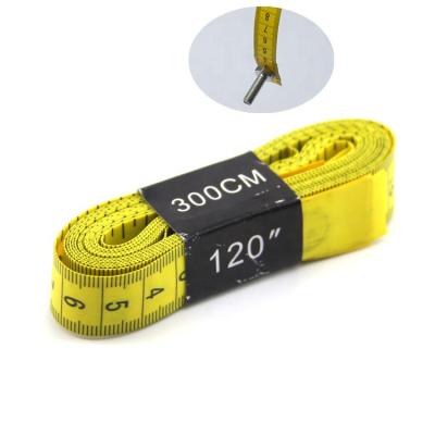 China Business 300CM Small Yellow Soft Measuring Tool Tape Ruler For Home Use for sale