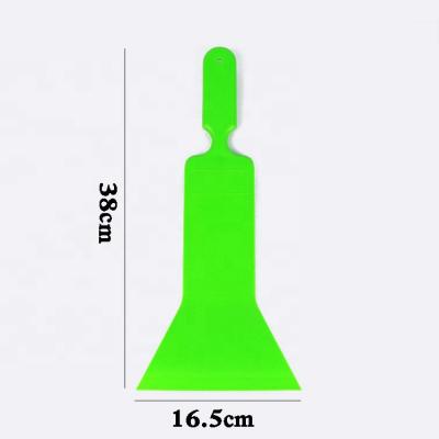 China 38*16.5CM Sustainable Car Styling Tool Long Handle Ice Scraper Squeegee for sale