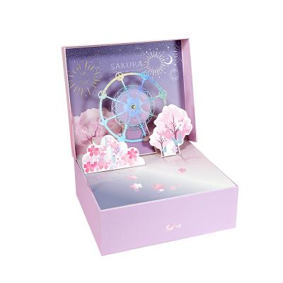 China Handmade Birthday Packaging Gift Box 3D Pop Up Box Packaging for sale