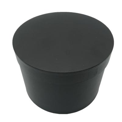 China Flower Box 3 Round Flower Hat Round Box Handmade Black Special Paper Set for sale