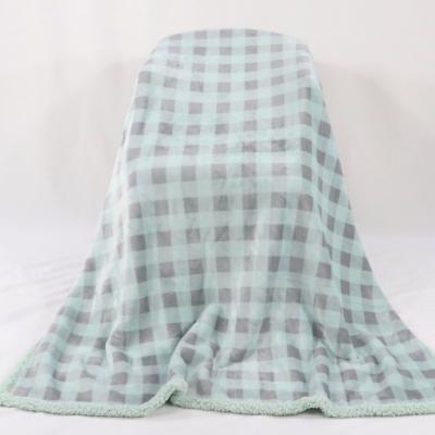 China High Quality Soft Price Custom 100% Polyester Printed Flannel Sherpa Blanket And Hot for sale