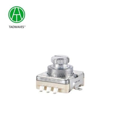 China Contact Readout Short Handle 11cm Short Shaft Metal Encoder With Push Switch for sale