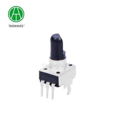 China Single Connection 9mm Insulated Shaft industrial Rotary Potentiometer B5K 50K for sale