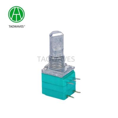 China Metal Shaft 5-Pin Stereo precision adjustable resistor potentiometer 9mm Laminated rotary for sale