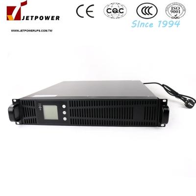 China Telecommunication Racks High Frequency 1KVA Online Mount Single Phase UPS With Battery Power Backup for sale