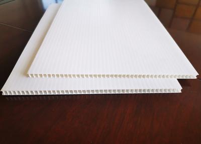 China White Color Corrugated Plastic Sheets For Temporary Outdoor Signage for sale