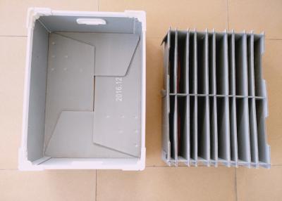 China Customized Corrugated Plastic Components Box With Plastic Divider for sale