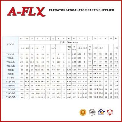 China T45/A T50/A T70-1/A Cold Drawn Lift Guide Rail , Steel Elevator Guide Rail for sale