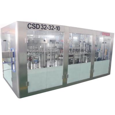 China Fully Automatic Carbonated Beverage PET Bottle Washing Filling Capping Machine for sale