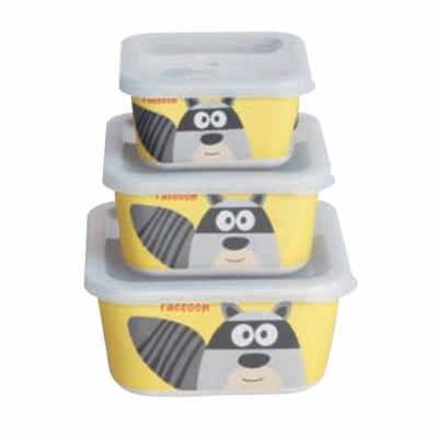 China Viable Hot Sales Biodegradable Bamboo Fiber Food Storage Box With Customized Printing for sale