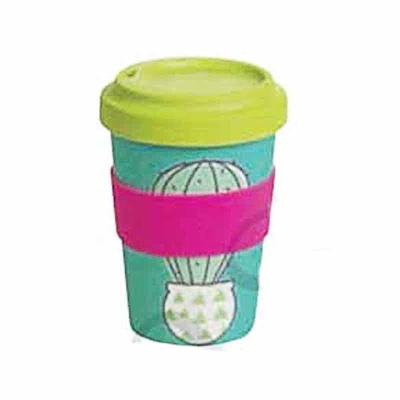 China Sustainable Green Fiber 500ml Environmentally Friendly Bamboo Coffee Mug for sale