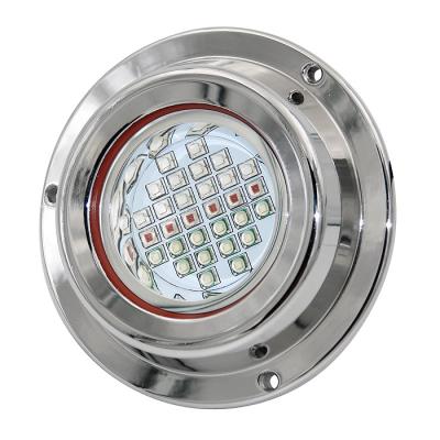 China Boat/yacht/marine underwater led light/dock/swimming pool installation high waterproof stainless easy lumen 300W 316L RGBW for sale