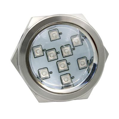 China Hot sale corrosion resistance 27w led drain plug light for boat 12vdc with green color for sale