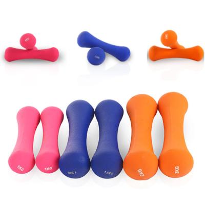 China Aerobic Bone Shaped Neoprene Dumbbells Cast Iron For Women for sale