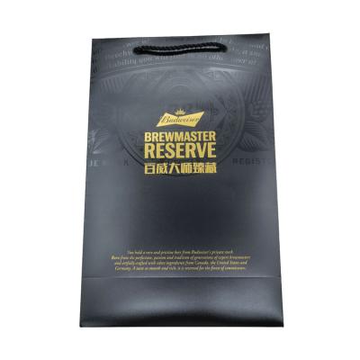 China Eco-Friendly Manufacturer Wholesale High Standard Eco-Friendly Cookie Packing Black Kraft Paper Bag for sale