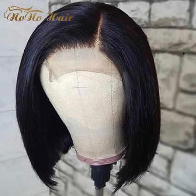 China Raw Lace Front Bob, Wholesale Hair Bob Wig, Silky Straight Virgin Hair Lace Frontal BOB Wig Silky Straight Wave For Black Women for sale