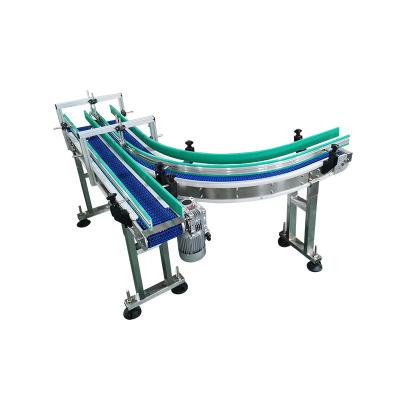 China LHJ Automation Split Line Heat Resistant Modular Belt Conveyor Machine With Side Wall For Filling Pizza Or Bottle Water Assemble Line for sale