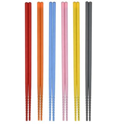 China Reusable Non-Slip Dishwasher Safe Cooking Viable Silicone Chopsticks Chopsticks for sale