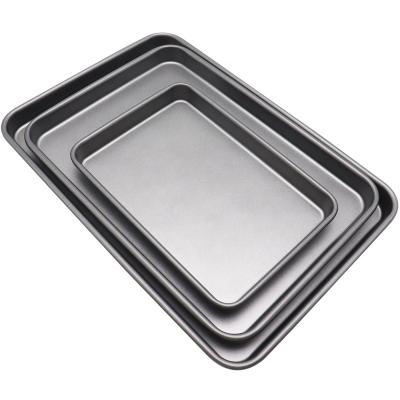 China Viable Non-Stick Pan Carbon Steel Baking Pans Baking Sheet Biscuit Pans for Baking for sale