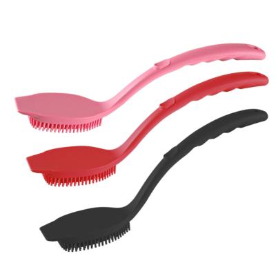 China Sustainable Kitchen Instruments Silicone Cleaning Brush Kitchen Washing Brush For Pot Dishes for sale