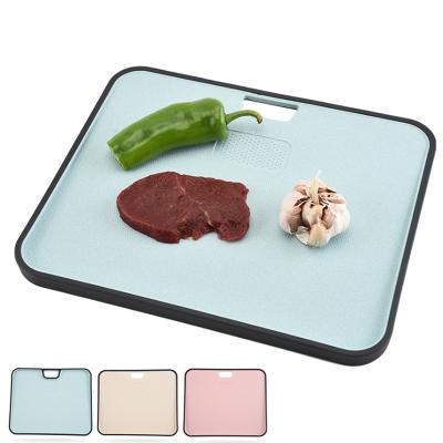 China Viable wheat Straw Plastic Chopping Board Multifunctional cutting chopping board for kitchen for sale