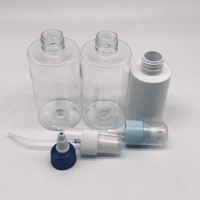 China Household Products 100ml 200ml Clear Plastic Pet Spray Bottles Squeeze Twist Head Eliquid Bottles for sale