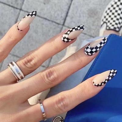 China Fake nails own brand beauty tips women ladies press on fake long fake nails coffin nail tips for sale