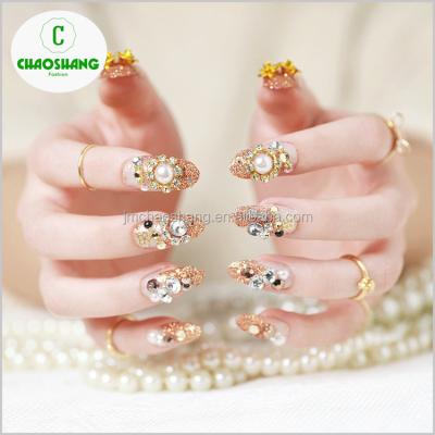 China DIY Nail Art 24pcs/box DIY 3D False Nails Art Tips Fake Nail Artificial Nails for sale